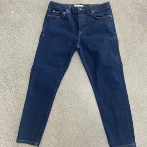 Topman Tapered Blue Jeans 32X30